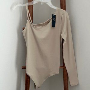 Abercrombie & Fitch Asymmetrical Long Sleeve Bodysuit XS